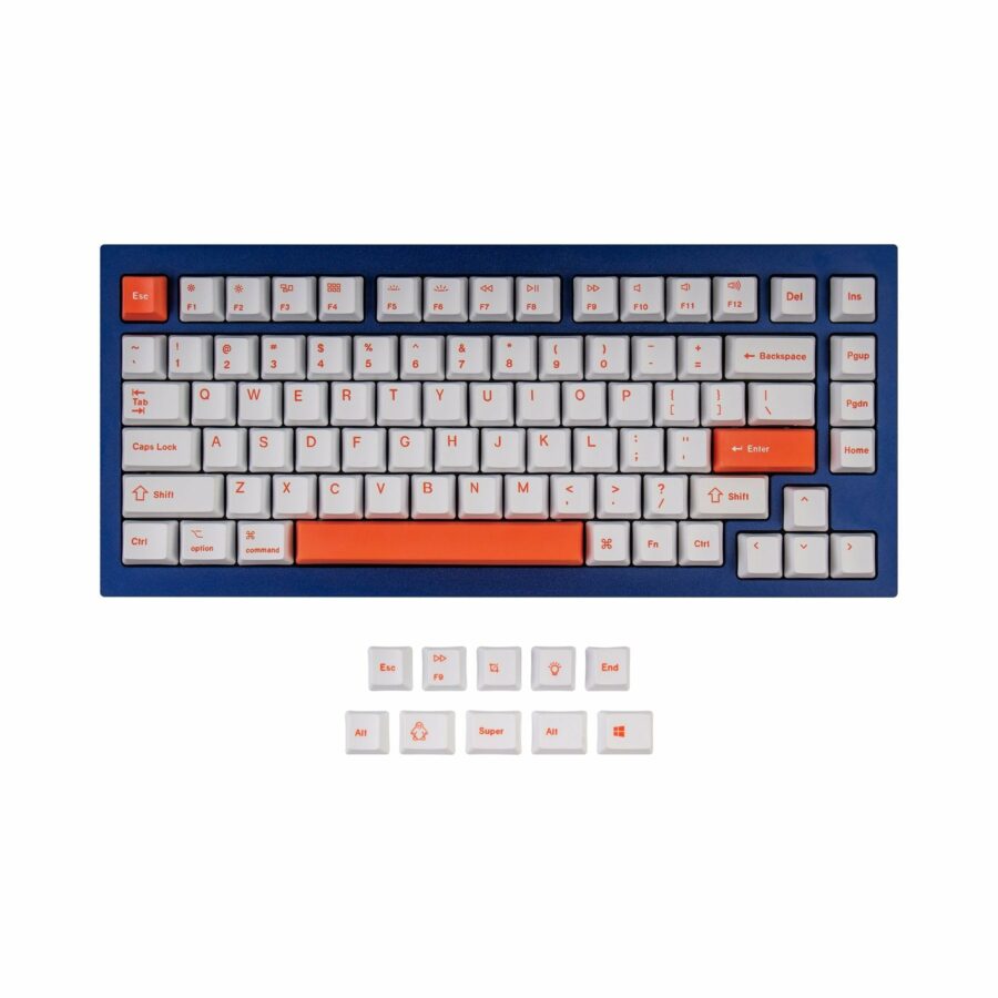 Q1 & K2 OEM Dye-Sub PBT Keycap Set - Orange