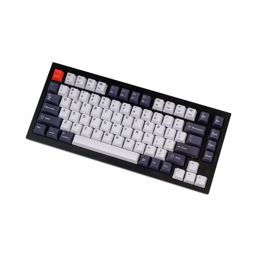 OEM Dye-Sub PBT Keycap Set - Bluish Black White - Image 4