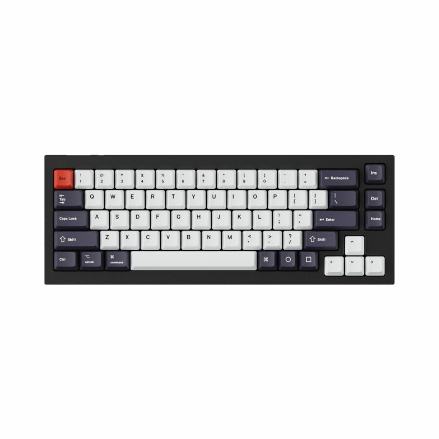 OEM Dye-Sub PBT Keycap Set - Bluish Black White - Image 3