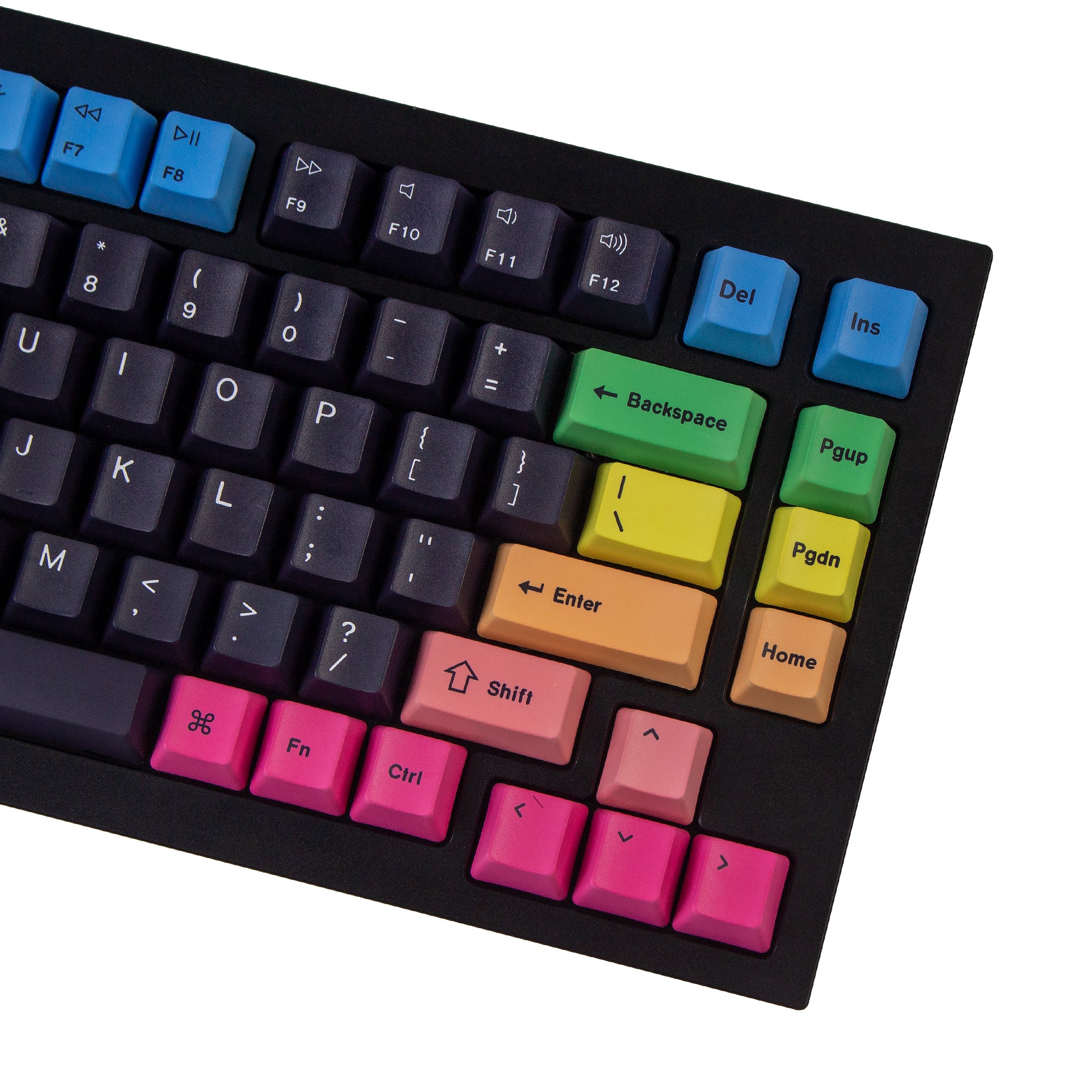 OEM Dye-Sub PBT Keycap Set - Rainbow