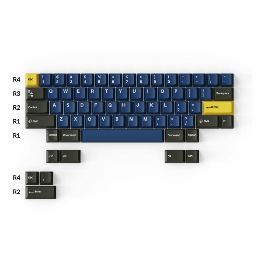 Cherry Profile Double-Shot PBT Full Set Keycaps - Royal - Image 4