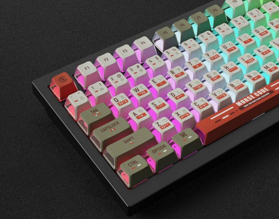 OEM Dye-Sub PBT Keycap Set - Morse Code | Keychron