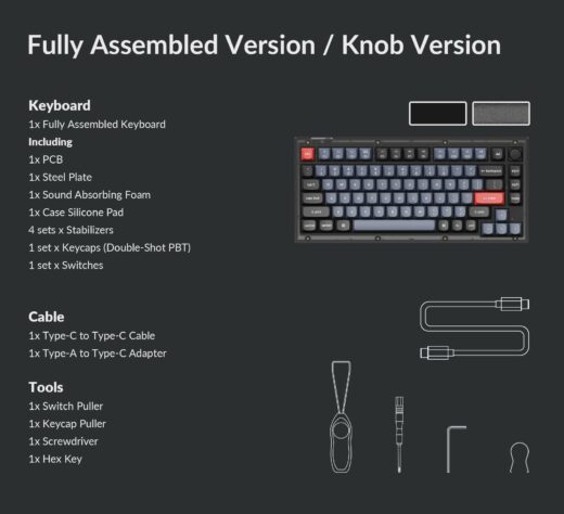 Keychron V1 QMK Custom Wired Mechanical Keyboard | Keychron