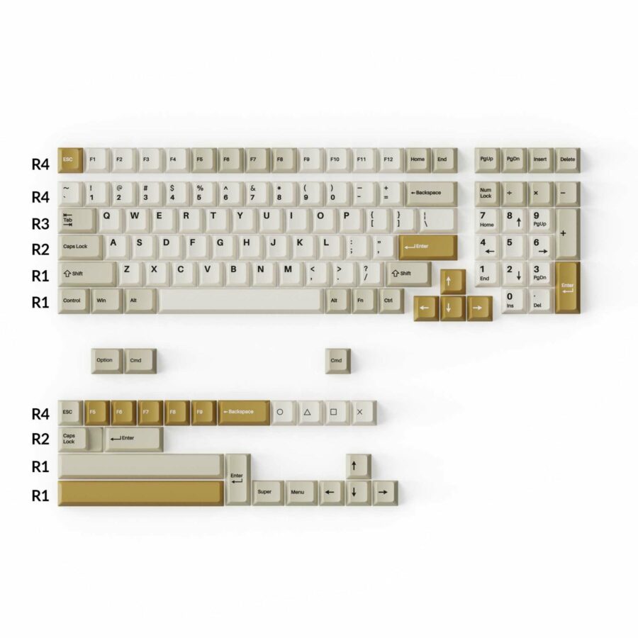 Cherry Profile Double - Shot PBT Full Set Keycaps - Camel - Image 3