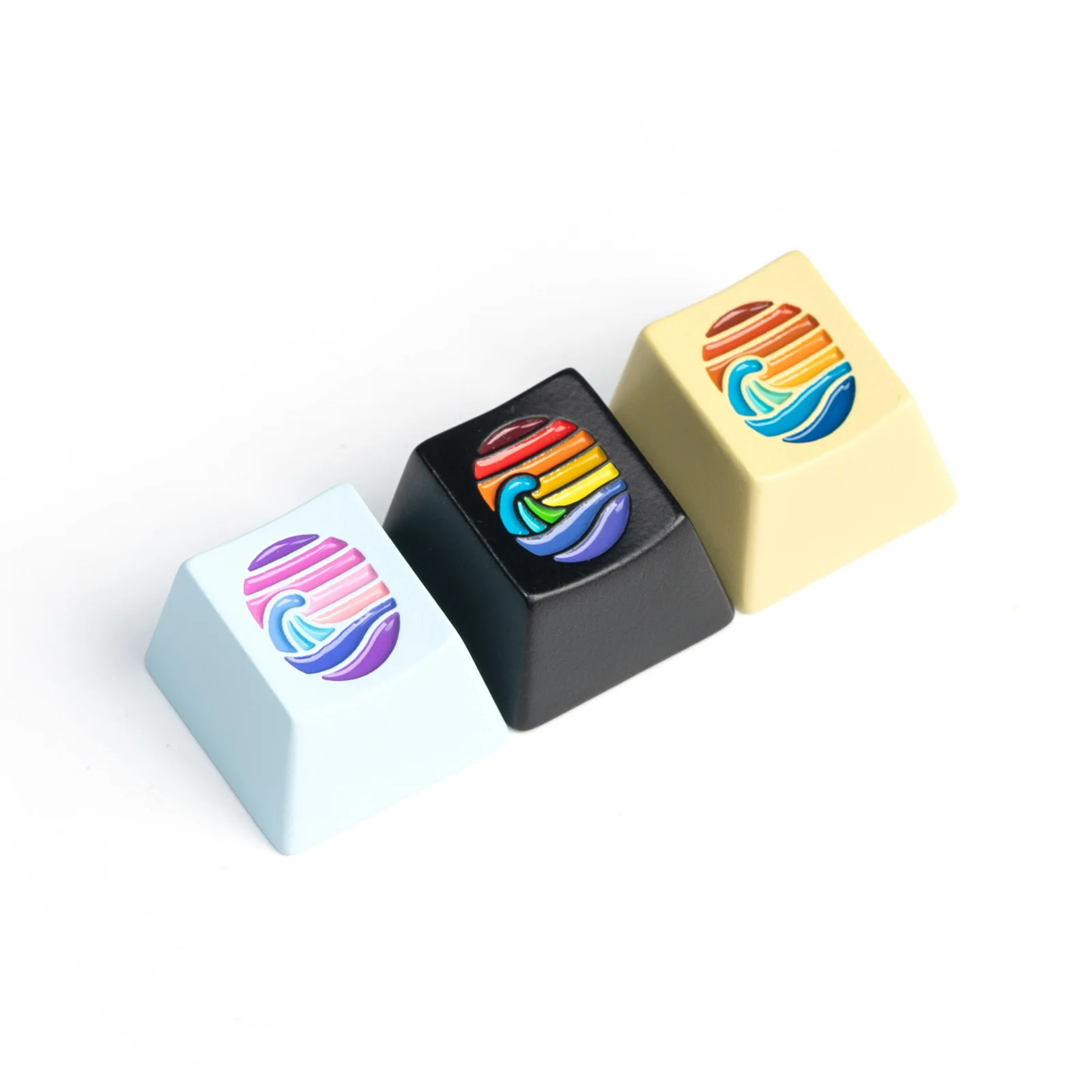 Keychron-Colorful-Great-Wave-Zinc-Alloy-Artisan-Keycap-3