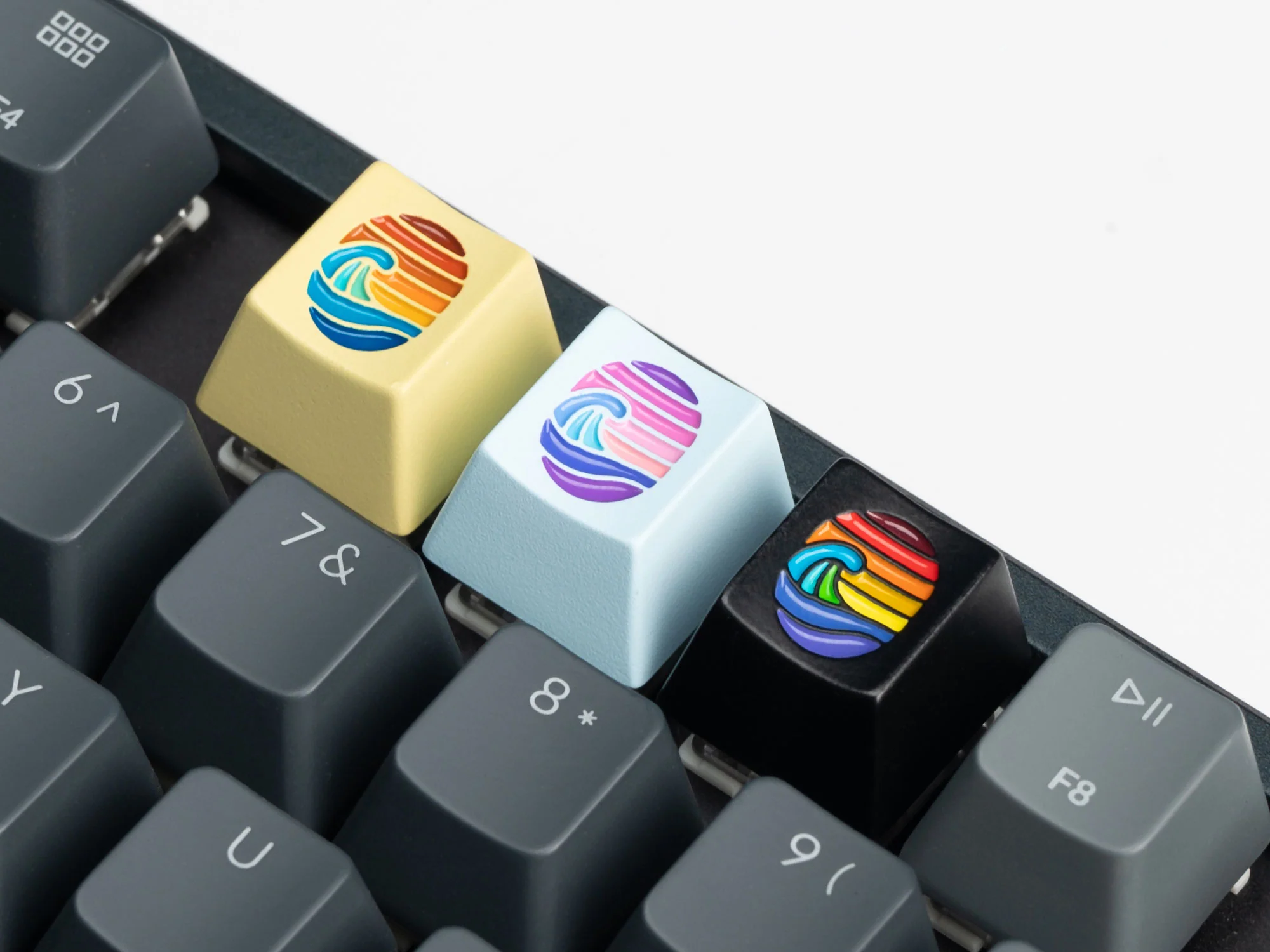 Keychron_Colorful_Great_Wave_Zinc_Alloy_Artisan_Keycap-2