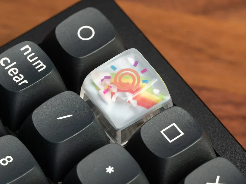 Rainbows-And-Sunshine-Resin-Artisan-Keycap-2