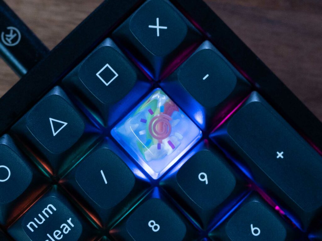 Rainbows-And-Sunshine-Resin-Artisan-Keycap-4