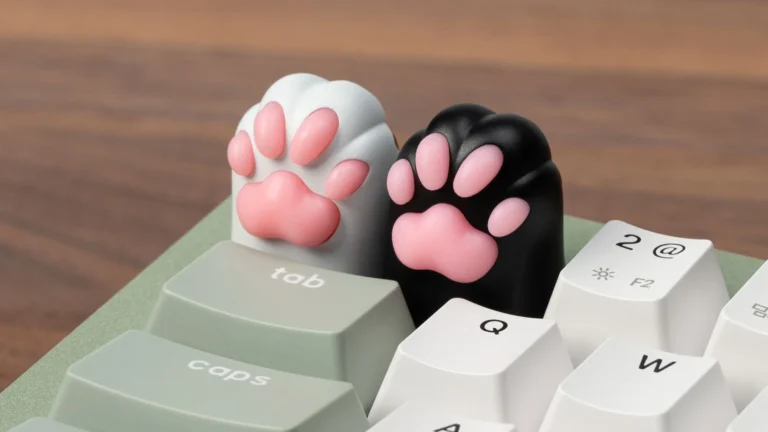 Silicone_Kitty_Paw_Aluminium_Alloy_Artisan_Keycap