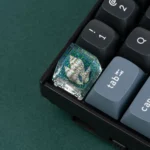 Whelk-Resin-Artisan-Keycap-Blue